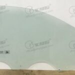 LH FRONT DOOR GLASS GREEN (2 HOLES)